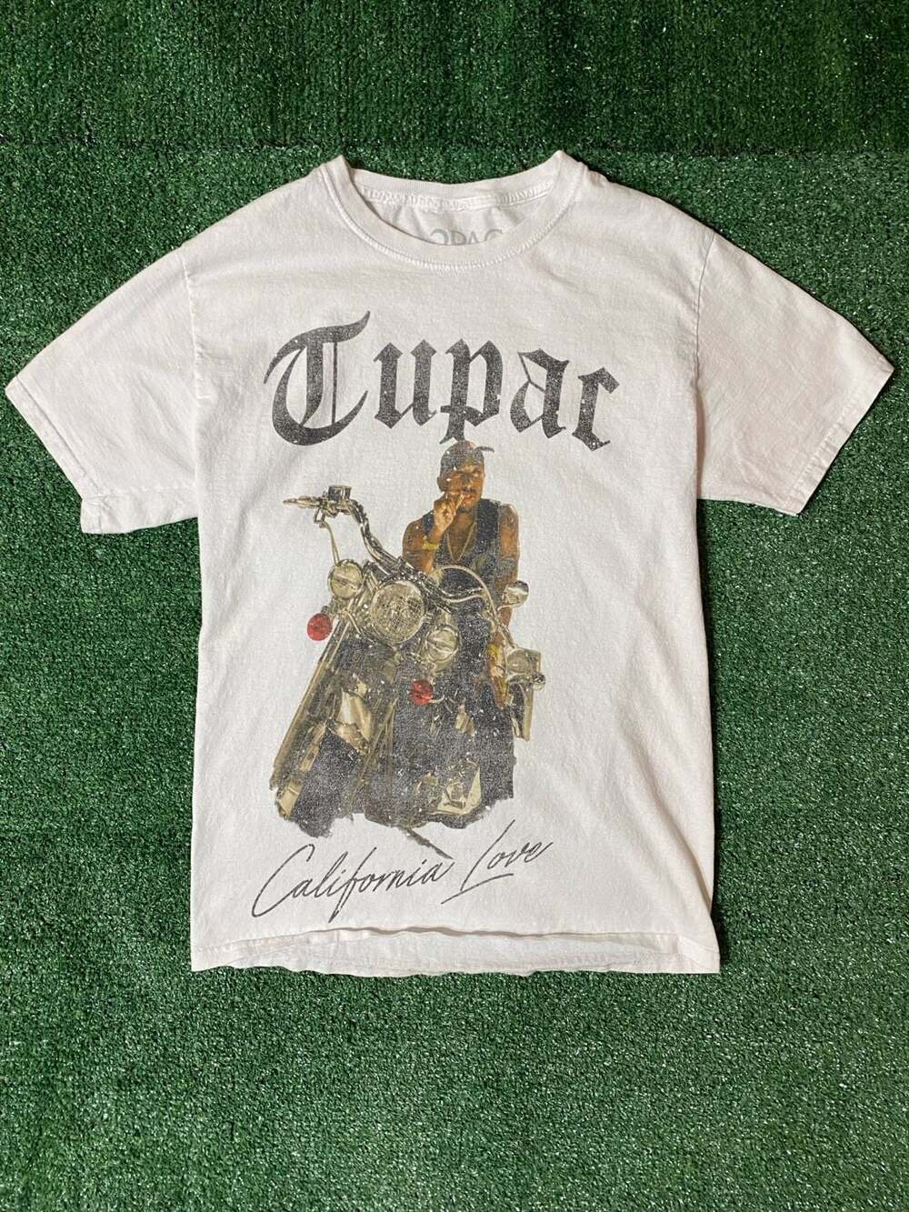 Urban Outfitters Tupac 2Pac California Love Graphic Tee White